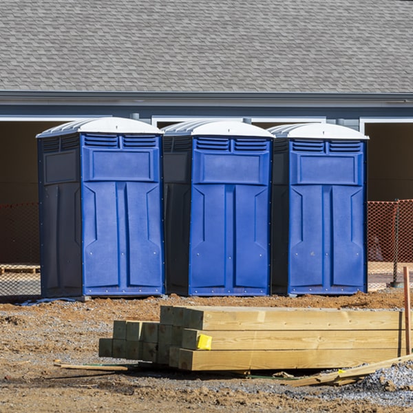 how can i report damages or issues with the porta potties during my rental period in Custer SD